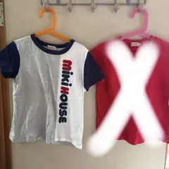 MIKI HOUSE レッド Tシャツ　130セットのサムネイル