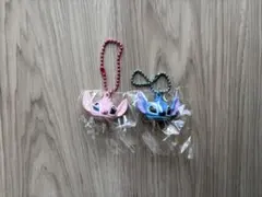 スティッチ＆エンジェル キーホルダー 2点セット