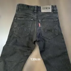 EDWIN エドウィン キッズ ブラック デニムパンツのサムネイル