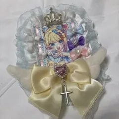 硬質ケース デコ レース トレカケース 推し活 韓国 地雷 量産 水色 天使