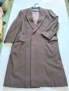 （12/16まで値下げします） ウール ダブルブレスト ロングコート