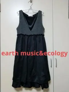 earthmusic&ecology＊異素材ワンピ