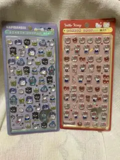 【国内正規品】ボンボンドロップシールミニ　ハローキティ／はぴだんぶい2種セット