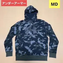 アンダーアーマー 長袖 プルパーカー　MD　グレー×ブラック　迷彩柄