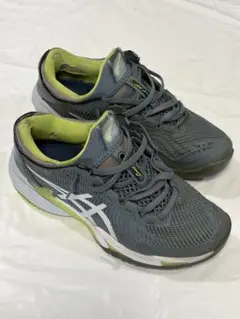 asicsテニスシューズ グレー COURT FF 3 OC 25.5センチ