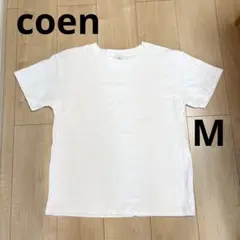 coen コーエン シンプル 半袖 ホワイト Tシャツ Mのサムネイル