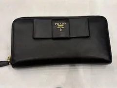 ハ*ミ様 プラダ　PRADA 長財布　リボン　サフィアーノ