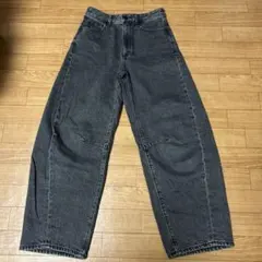 GU ジーユー バレルレッグジーンズ 丈標準 S