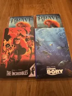 ピクサー1番くじ ポストカードブック 4冊セット ディズニー PIXAR