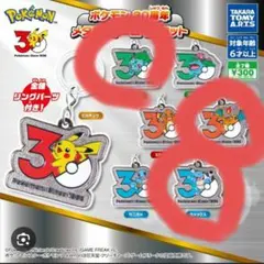 ポケモン 30周年 メタルチャームマスコット 3種セット