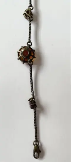 スカルと歯車デザイン ネックレス