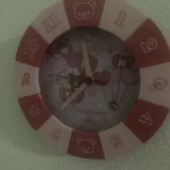 リラックマ 掛け時計 ピンク
