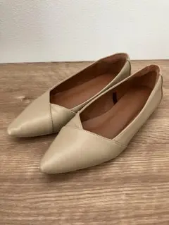 【美品】ソフトインソールフラットパンプス Sサイズ　AZUL BY MOUSSY