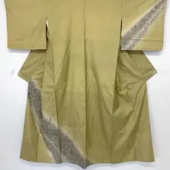 【春】20036o 訪問着　銀駒刺繍　木の実文様　着物