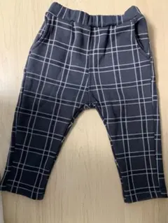 branshe チェック　裏起毛スウェットパンツ　90