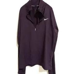 ナイキ ランニング ハーフジップ DRI-FIT メンズ ダークパープル　L