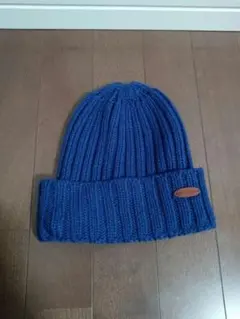 ニット帽 青 52-54cm