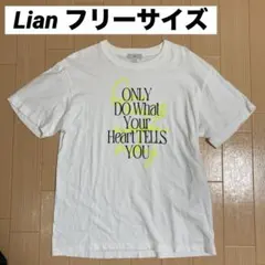 Lian リアン ロゴTシャツ ダイアナ妃名言 ホワイト フリーサイズのサムネイル