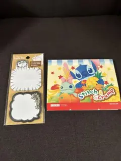ディズニー　スティッチメモ帳・ふきだし型付箋