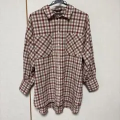 イーストボーイ　チェックシャツ　赤　長袖　シャツ