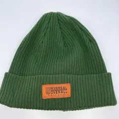 UNIVERSAL OVERALL ニット帽 ビーニーグリーン オレンジワッペンのサムネイル