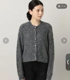 定価2.5万✴︎Curensology スパングルショートカーディガン　グレー 定価2.5万✴︎Curensology スパングルショートカーディガン グレー