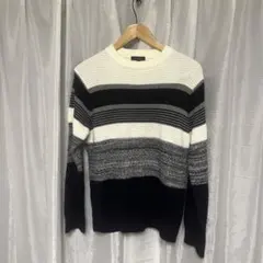 ストライプニットセーター