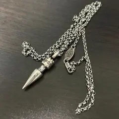 POLICE ポリス　弾丸モチーフ ネックレス シルバー ブラック カーボン調 POLICE ポリス 弾丸モチーフ ネックレス シルバー ブラック カーボン調