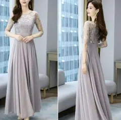 【新品未使用】花柄レース ドレス ワンピース 謝恩会 結婚式 パーティー 発表会