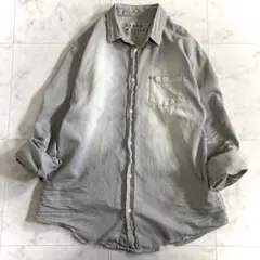 希少Mサイズ フランクアンドアイリーン LUKE デニムシャツ ダメージ加工のサムネイル