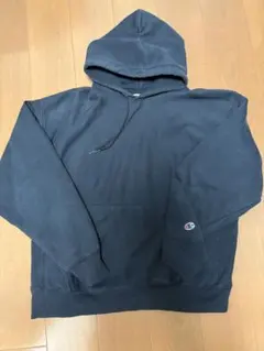 【黒XL】目無し Champion リバースウィーブ 90's 紐あり 希少