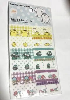 サンリオキャラクターズ 洗濯タグ用ネームシール　お名前シール　Sanrio