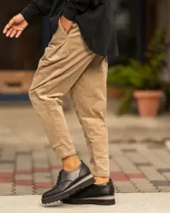 ストレッチコーデュロイリラックスパンツ