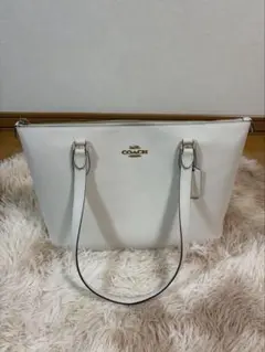 【匿名配送】COACH トートバッグ ホワイト