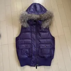 BURBERRY BLUE LABEL パープル ダウンベスト 38のサムネイル