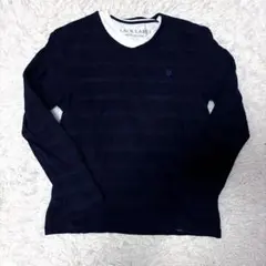 ブラックレーベルクレストブリッジ カットソー Vネック インナー ネイビー