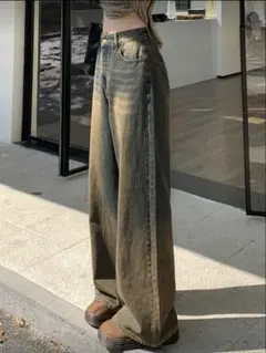 Dazy ワイドレッグ ソリッドジーンズ