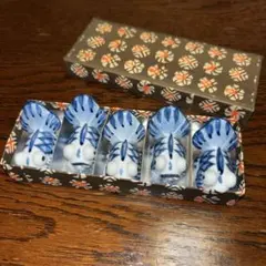 魚型箸置き 5個セット 陶器製