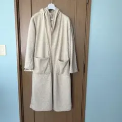 wcloset フード付きベージュロングコート リバーシブルのサムネイル