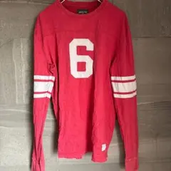 アメリカンイーグル 【S】 長袖カットソー 赤 100%コットン レッド