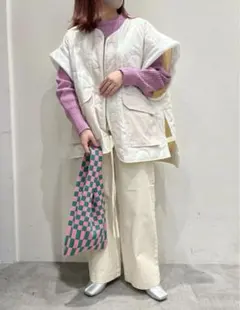 エシンタ チャオパニック キルティングベスト 春 メンズ レディース