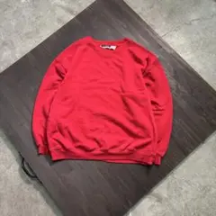 7AS10 スウェット　トレーナー　赤　前V ヴィンテージ　古着