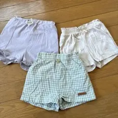 80センチ　半ズボン　3セット　プティマイン　H&M 女の子