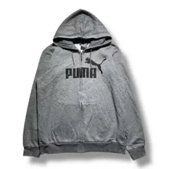 F1513　【即購入OK】　PUMA　ジップパーカー　サイズM　グレー