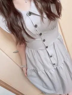 INGNI BIGカラーフリルティアードワンピース