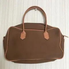 キタムラ Kitamura ミニハンドバッグ 手提げ キャンバス ブラウン