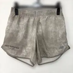 뉴발란스 여성용 프린트 쇼츠 5" 팬츠 베이지 S