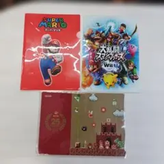 任天堂 マリオ 大乱闘スマッシュブラザーズ クリアファイル 4枚セット