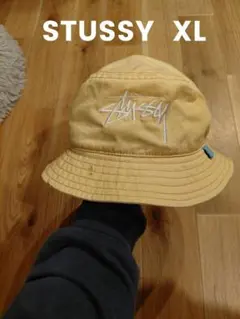 Stussy イエローバケットハットXL