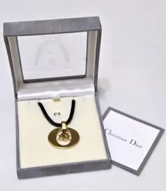 クリスチャンディオール　Diorロゴ　サークルネックレス　箱付き　43168